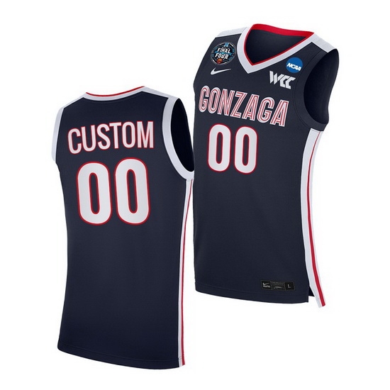 Gonzaga Bulldogs Custom 2021 March Madness Final Four Wcc Navy Jersey Gonzaga Bulldogs Custom 2021 March Madness Final Four Wcc Navy Jersey