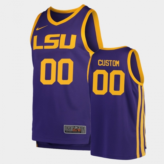 LSU Tiger Custom Purple Replica College Basketball Jersey LSU Tiger Custom Purple Replica College Basketball Jersey