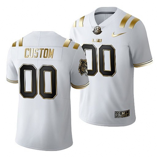 Lsu Tigers Custom 2021 22 Golden Edition Limited Football White Jersey Lsu Tigers Custom 2021 22 Golden Edition Limited Football White Jersey