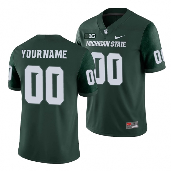 Michigan State Spartans Custom Green College Football Michigan State Spartans Jersey Michigan State Spartans Custom Green College Football Michigan State Spartans Jersey