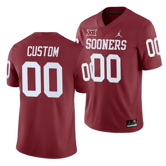 Oklahoma Sooners Custom Crimson College Football Men'S Jersey Oklahoma Sooners Custom Crimson College Football Men'S Jersey