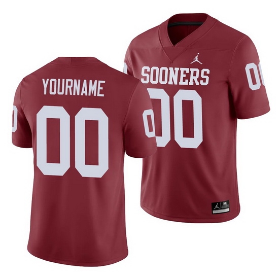Oklahoma Sooners Custom Crimson Game Men'S Jersey Oklahoma Sooners Custom Crimson Game Men'S Jersey