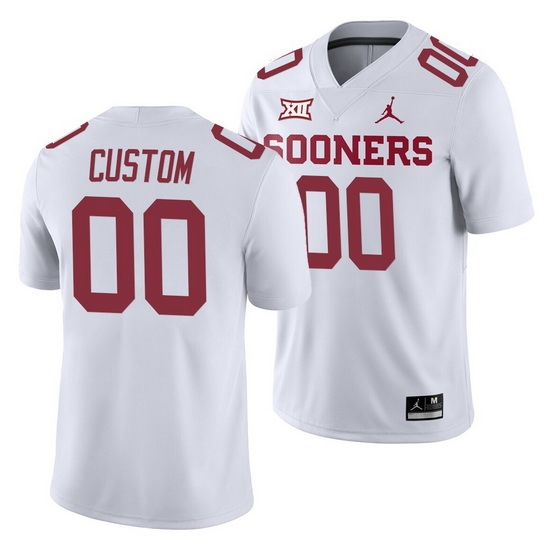 Oklahoma Sooners Custom White College Football Men'S Jersey Oklahoma Sooners Custom White College Football Men'S Jersey