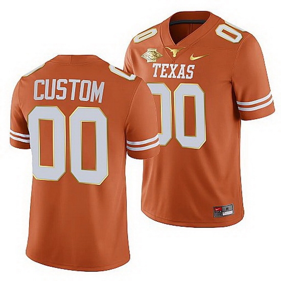 Texas Longhorns Custom Orange 2021 Red River Showdown Men Jersey Texas Longhorns Custom Orange 2021 Red River Showdown Men Jersey