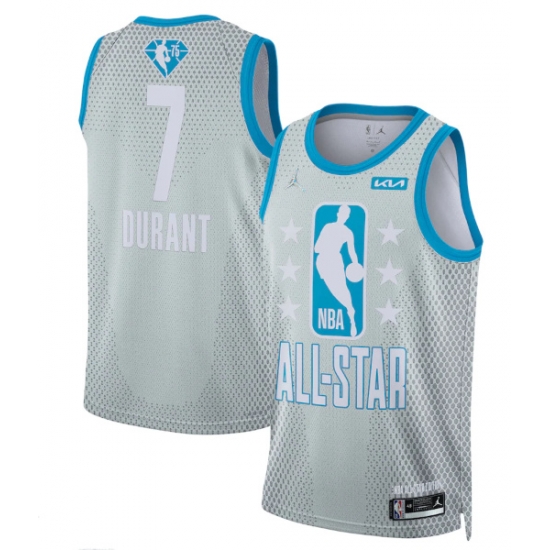 Men 2022 All Star 7 Kevin Durant Gray Stitched Basketball Jersey Men 2022 All Star 7 Kevin Durant Gray Stitched Basketball Jersey
