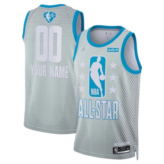 Men 2022 All Star Active Player Custom Grey Eastern Conference Gray Stitched Basketball Jerse Men 2022 All Star Active Player Custom Grey Eastern Conference Gray Stitched Basketball Jerse