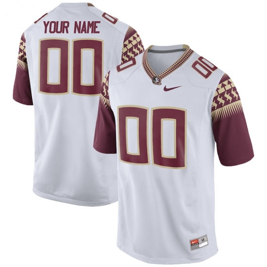 Men Women Youth Florida State Seminoles Nike Custom Jersey White Men Women Youth Florida State Seminoles Nike Custom Jersey White