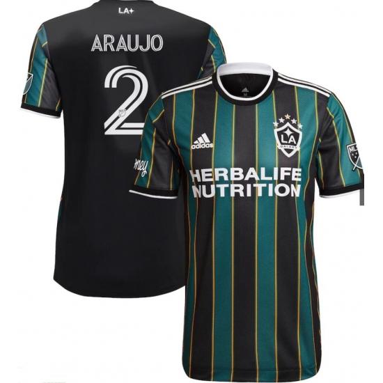 Men Julian Araujo Black Los Angeles Galaxy Community Kit Soccer Jersey Men Julian Araujo Black Los Angeles Galaxy Community Kit Soccer Jersey