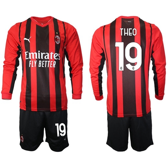 Men AC Milan Long Sleeve Soccer Jerseys 506 Men AC Milan Long Sleeve Soccer Jerseys 506