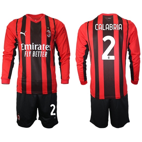 Men AC Milan Long Sleeve Soccer Jerseys 513 Men AC Milan Long Sleeve Soccer Jerseys 513