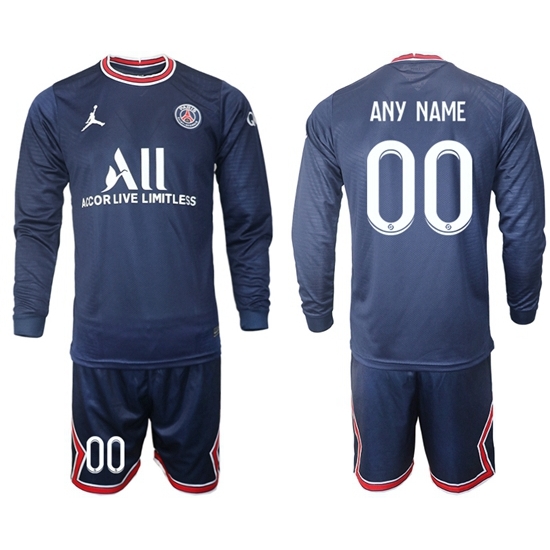 Men Paris Saint Germain Long Sleeve Soccer Jerseys 543 Customized Men Paris Saint Germain Long Sleeve Soccer Jerseys 543 Customized