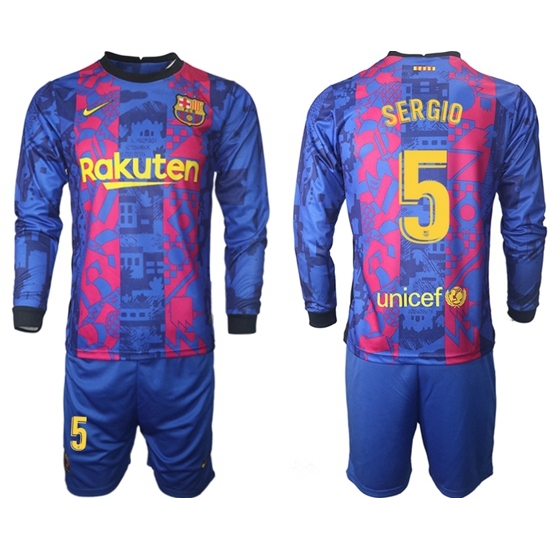 Men Barcelona Long Sleeve Soccer Jerseys 519 Men Barcelona Long Sleeve Soccer Jerseys 519