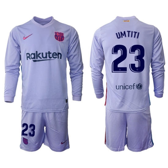 Men Barcelona Long Sleeve Soccer Jerseys 535 Men Barcelona Long Sleeve Soccer Jerseys 535