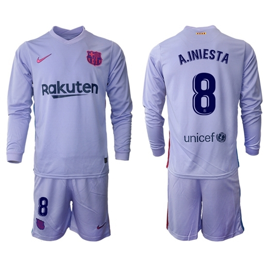 Men Barcelona Long Sleeve Soccer Jerseys 552 Men Barcelona Long Sleeve Soccer Jerseys 552