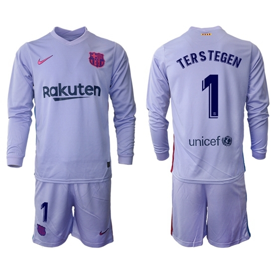 Men Barcelona Long Sleeve Soccer Jerseys 558 Men Barcelona Long Sleeve Soccer Jerseys 558