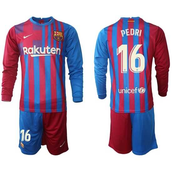 Men Barcelona Long Sleeve Soccer Jerseys 569 Men Barcelona Long Sleeve Soccer Jerseys 569
