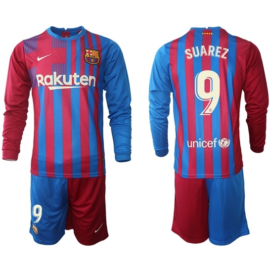 Men Barcelona Long Sleeve Soccer Jerseys 577 Men Barcelona Long Sleeve Soccer Jerseys 577
