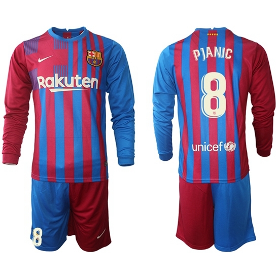 Men Barcelona Long Sleeve Soccer Jerseys 579 Men Barcelona Long Sleeve Soccer Jerseys 579