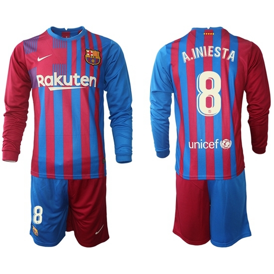 Men Barcelona Long Sleeve Soccer Jerseys 580 Men Barcelona Long Sleeve Soccer Jerseys 580
