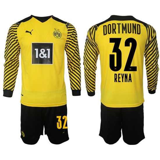 Men Borussia Dortmund Long Sleeve Soccer Jerseys 502 Men Borussia Dortmund Long Sleeve Soccer Jerseys 502
