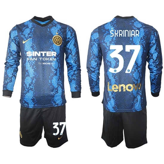 Men Inter Milan Long Sleeve Soccer Jerseys 503 Men Inter Milan Long Sleeve Soccer Jerseys 503