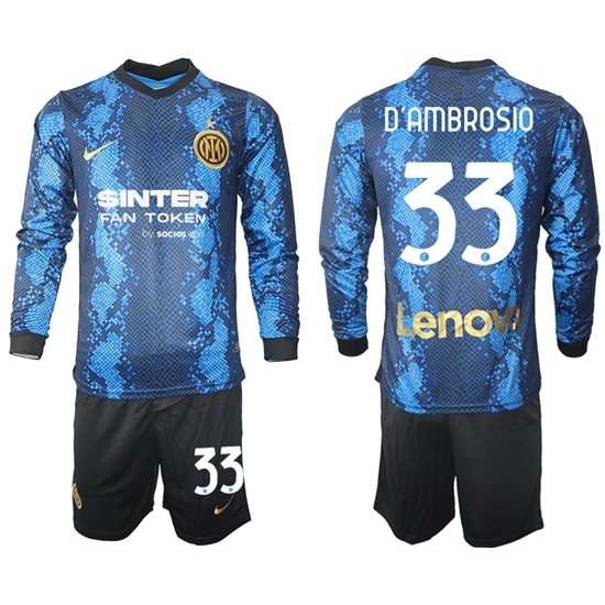 Men Inter Milan Long Sleeve Soccer Jerseys 504 Men Inter Milan Long Sleeve Soccer Jerseys 504