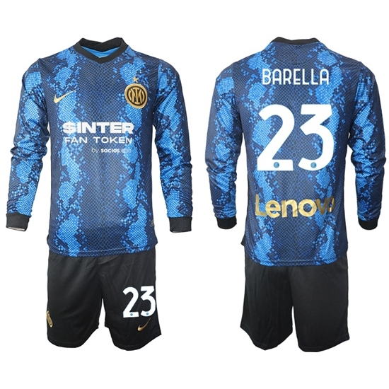 Men Inter Milan Long Sleeve Soccer Jerseys 506 Men Inter Milan Long Sleeve Soccer Jerseys 506