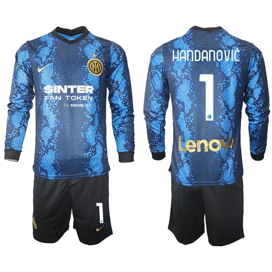 Men Inter Milan Long Sleeve Soccer Jerseys 519 Men Inter Milan Long Sleeve Soccer Jerseys 519