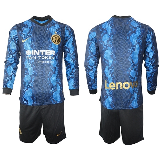Men Inter Milan Long Sleeve Soccer Jerseys 520 Men Inter Milan Long Sleeve Soccer Jerseys 520