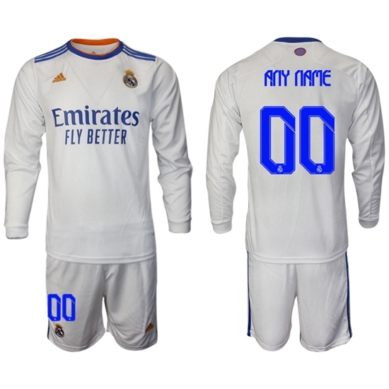 Men Real Madrid Long Sleeve Soccer Jerseys 556 Customized Men Real Madrid Long Sleeve Soccer Jerseys 556 Customized