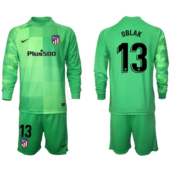 Men Atletico de Madrid Long Sleeve Soccer Jerseys 500 Men Atletico de Madrid Long Sleeve Soccer Jerseys 500