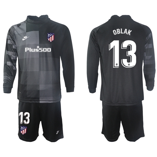Men Atletico de Madrid Long Sleeve Soccer Jerseys 502 Men Atletico de Madrid Long Sleeve Soccer Jerseys 502