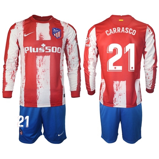 Men Atletico de Madrid Long Sleeve Soccer Jerseys 508 Men Atletico de Madrid Long Sleeve Soccer Jerseys 508