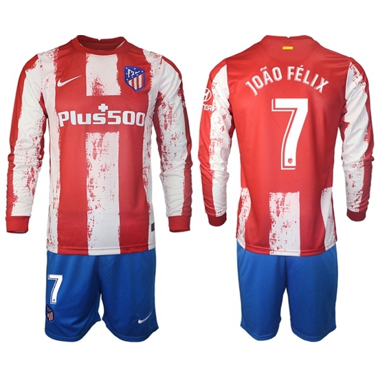 Men Atletico de Madrid Long Sleeve Soccer Jerseys 521 Men Atletico de Madrid Long Sleeve Soccer Jerseys 521