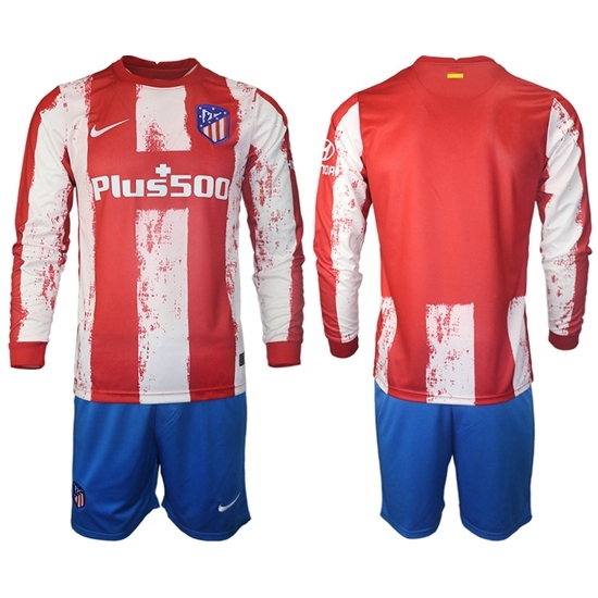 Men Atletico de Madrid Long Sleeve Soccer Jerseys 524 Men Atletico de Madrid Long Sleeve Soccer Jerseys 524