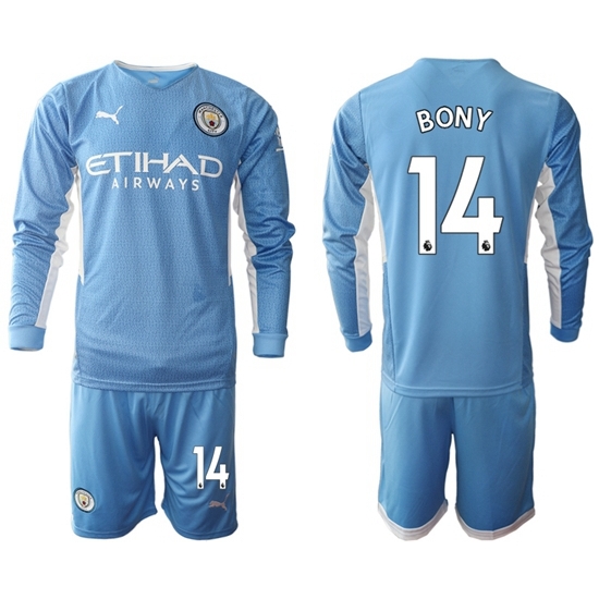 Men Manchester City Long Sleeve Soccer Jerseys 509 Men Manchester City Long Sleeve Soccer Jerseys 509