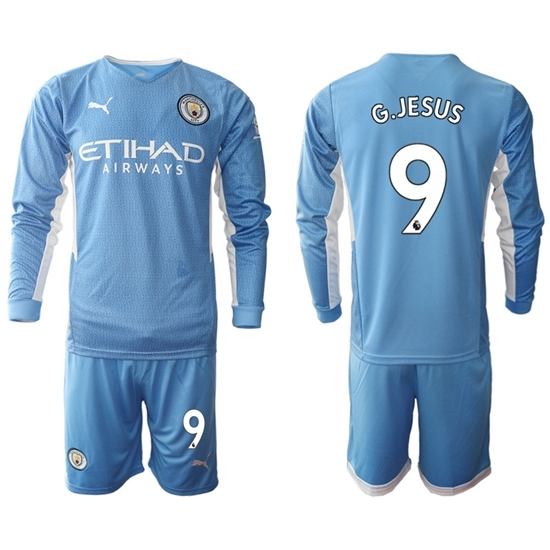 Men Manchester City Long Sleeve Soccer Jerseys 512 Men Manchester City Long Sleeve Soccer Jerseys 512