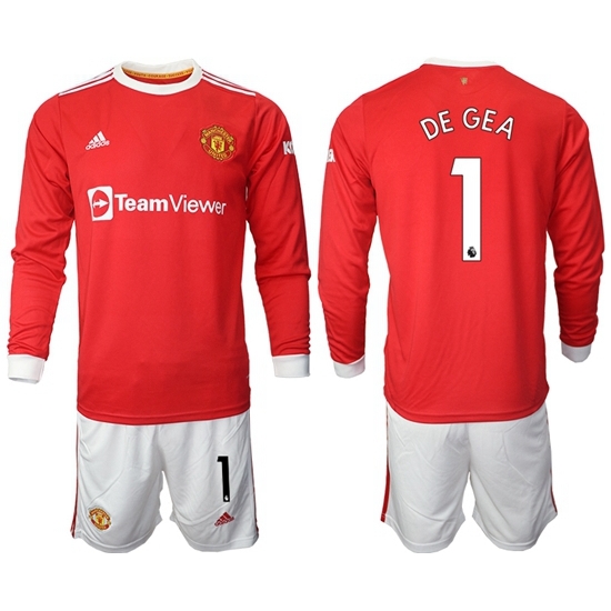 Men Manchester United Long Sleeve Soccer Jerseys 523 Men Manchester United Long Sleeve Soccer Jerseys 523