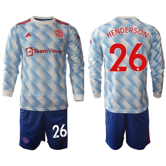 Men Manchester United Long Sleeve Soccer Jerseys 528 Men Manchester United Long Sleeve Soccer Jerseys 528
