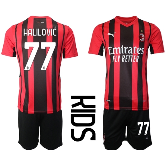 Kids AC Milan Soccer Jerseys 012 Kids AC Milan Soccer Jerseys 012