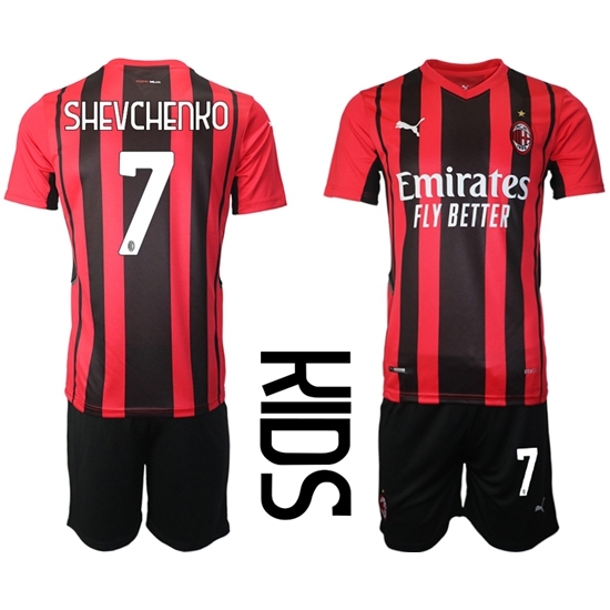 Kids AC Milan Soccer Jerseys 018 Kids AC Milan Soccer Jerseys 018