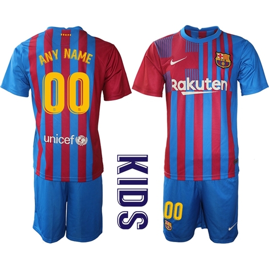 Kids Barcelona Soccer Jerseys 066 Customized Kids Barcelona Soccer Jerseys 066 Customized