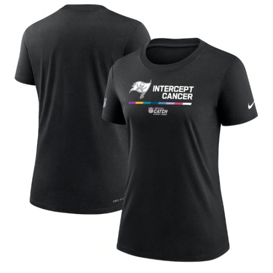 Women Tampa Bay Buccaneers 2022 Black Crucial Catch Performance T Shirt Women Tampa Bay Buccaneers 2022 Black Crucial Catch Performance T Shirt