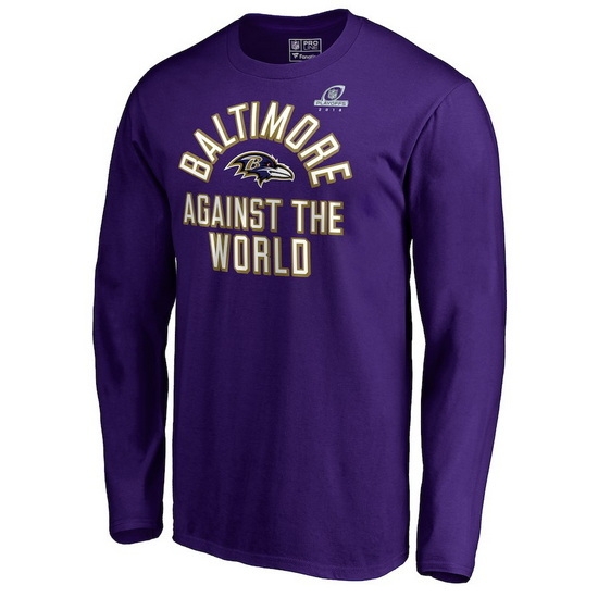 Baltimore Ravens Men Long T Shirt 006 Baltimore Ravens Men Long T Shirt 006