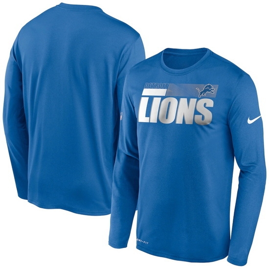 Detroit Lions Men Long T Shirt 012 Detroit Lions Men Long T Shirt 012