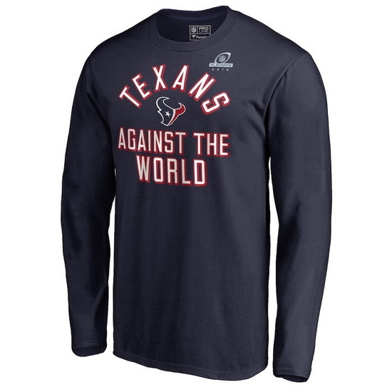 Houston Texans Men Long T Shirt 013 Houston Texans Men Long T Shirt 013