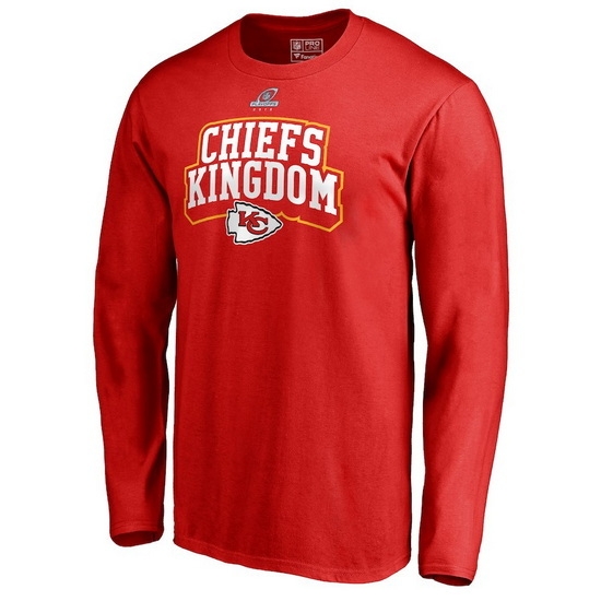 Kansas City Chiefs Men Long T Shirt 008 Kansas City Chiefs Men Long T Shirt 008
