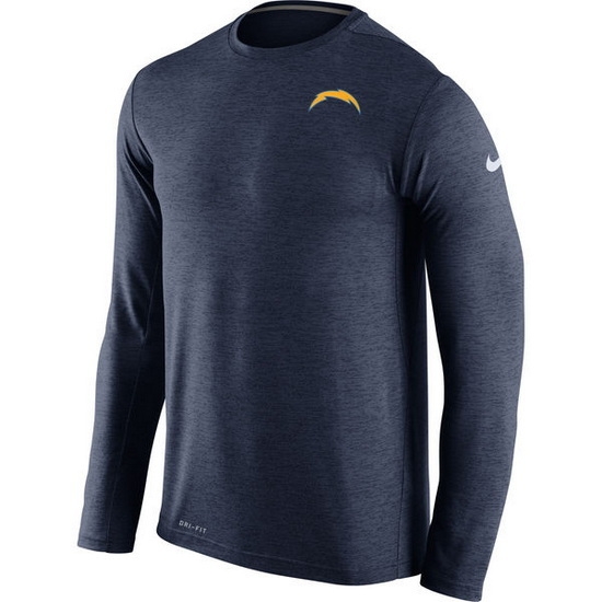 Los Angeles Chargers Men Long T Shirt 005 Los Angeles Chargers Men Long T Shirt 005