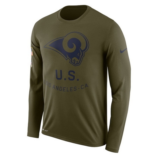 Los Angeles Rams Men Long T Shirt 005 Los Angeles Rams Men Long T Shirt 005