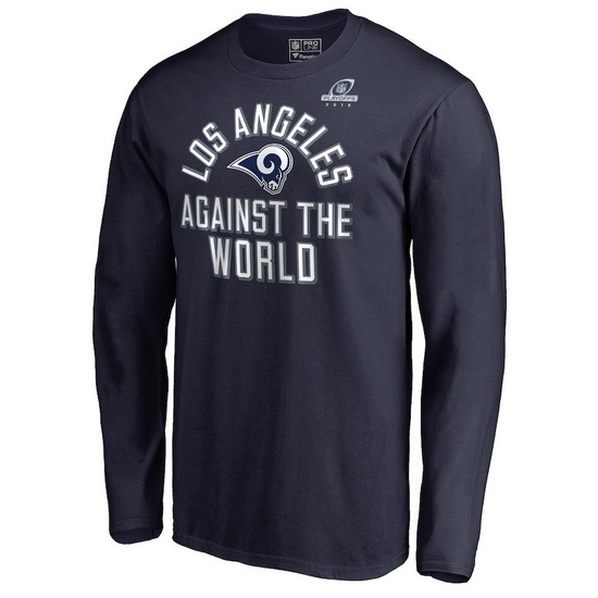 Los Angeles Rams Men Long T Shirt 010 Los Angeles Rams Men Long T Shirt 010